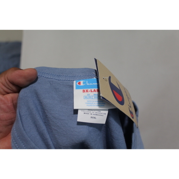 Champion Men Blue Tee Shirt 3D Emblem Size 3XL - Picture 9 of 10